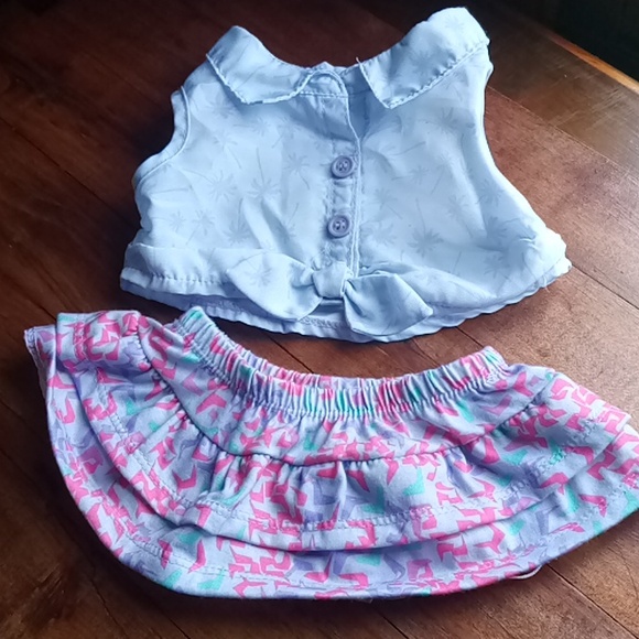 Build-A-Bear shirt and skirt set - Picture 2 of 6